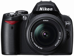 c) Nikon D40 6.1MP Digital SLR Camera Kit with 18-55mm Lens