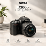 Nikon D3000 with 18-55mm vr lens Camera — AS27