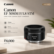 (Demo Unit) Canon EF 50mm F/1.8 STM Lens