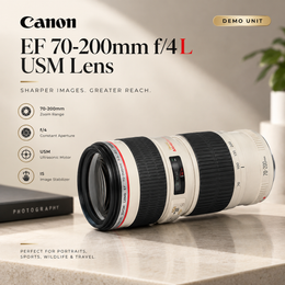 (Demo Unit) Canon EF 70–200mm f/4L USM Lens