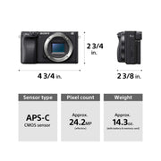 Sony Alpha-6400 With 16-50mm Lens