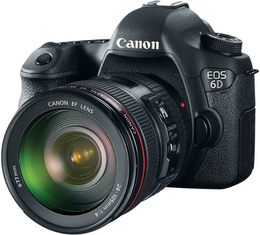 Canon EOS 6D DSLR Camera with 24-105mm USM I Lens