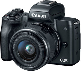 Canon EOS M50 Mirrorless Camera Kit w/EF-M15-45mm and 4K Video