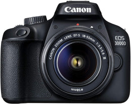 Canon EOS 3000D 18MP Digital SLR Camera (Black) with 18-55mm is II Lens