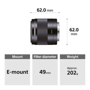 Sony E Mount E 50mm F1.8 OSS APS-C Lens