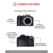 Canon EOS R7 Mirrorless Camera, Hybrid Camera, 32.5 Megapixel with Canon 18-150mm lens