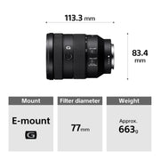 Sony FE 24-105 mm F4 G OSS E-Mount Lens
