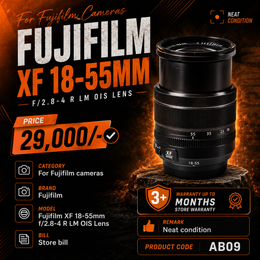 Fujifilm XF 18-55mm f/2.8-4 R LM OIS Lens – AB09 | Excellent Condition