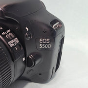 a) Canon EOS 550D DSLR Camera with 18-55mm IS II Lens | 18MP APS-C | Full HD Video | Beginner Friendly DSLR | Lightweight Camera | (Code AB05)
