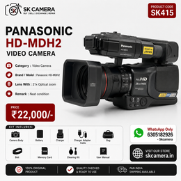 Panasonic HD-MDH2 Professional Video Camera | Full HD Camcorder | 21x Optical Zoom | XLR Audio | ENG Video Camera SK415