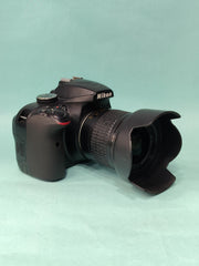 b) Nikon D3400 DSLR + AF-P 18-55mm VR Lens Kit | SK1012