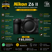 Nikon Z6 II Mirrorless Camera Body Only | Full-Frame 24.5MP | SK383