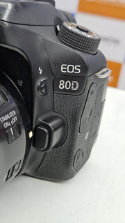 a) Canon EOS 80D DSLR Camera with 18-135mm IS Lens | 24.2MP APS-C | Dual Pixel AF | Full HD 60fps | WiFi | Professional DSLR