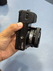 c) Sony alpha a6400 with 16-50mm lens full kit.