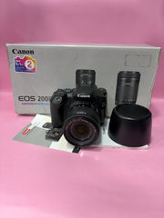 Canon EOS 200D Mark II DSLR Camera with Canon EF-S 18-55mm f/4-5.6 IS STM Lens | 24.1MP APS-C | 4K Video | Excellent Condition | SK464