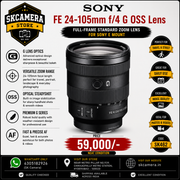 Sony FE 24-105mm f/4 G OSS Lens | Full-Frame Standard Zoom | Excellent Condition | SK462