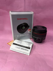 Samyang AF 85mm f/1.4 F Lens (Nikon F Mount) | Full-Frame Auto Focus Portrait Prime Lens SK359