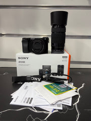 Sony Alpha 6100 Mirrorless Camera with E PZ 16-50mm f/3.5-5.6 OSS II & E 55-210mm f/4.5-6.3 OSS Twin Lens Kit | APS-C 24.2MP | SK408