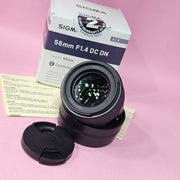 a) Sigma 56mm f/1.4 DC DN Lens | APS-C Portrait Prime | Fast f/1.4 (Code: AB43)