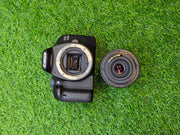 a) Canon EOS 550D DSLR with 18-55mm IS II Lens | 18MP APS-C | Full HD Video | Beginner Camera