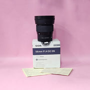 a) Sigma 56mm f/1.4 DC DN Lens | APS-C Portrait Prime | Fast f/1.4 (Code: AB43)