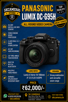 Panasonic Lumix DC-G95H with 14-140mm f/3.5-5.6 Lens | Versatile Mirrorless Camera Kit for Photography, 4K Video, Travel & Content Creation | SK218