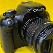 Canon EOS 600D with EF-S 18-55mm f/4-5.6 IS STM Lens | 18MP APS-C DSLR Camera for Photography, Travel, Learning, Content Creation & Everyday Shooting | SK247