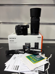Sony Alpha 6100 Mirrorless Camera with E PZ 16-50mm f/3.5-5.6 OSS II & E 55-210mm f/4.5-6.3 OSS Twin Lens Kit | APS-C 24.2MP | SK408