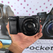 Sony Alpha A6300 with E PZ 16-50mm f/3.5-5.6 OSS Lens | 24.2MP APS-C Mirrorless Camera for Photography, Travel, Vlogging, Content Creation & 4K Video Recording | SK248