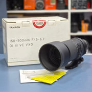 Demo unit Tamron 150-500mm F/5-6.7 Di III VC VXD lens AS81