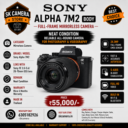 Sony alpha 7M2 mirrorless camera with FE 3.5-5.6/28-70mm OSS lens SK310