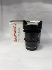 Samyang T3.1/14mm Ultra Wide Cinema Lens | Professional Cine Lens | SK405