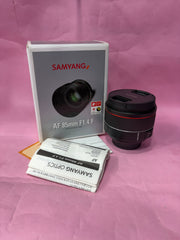 Samyang AF 85mm f/1.4 F Lens (Nikon F Mount) | Full-Frame Auto Focus Portrait Prime Lens SK359