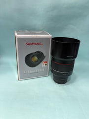 Samyang AF 85mm f/1.4 FE Lens | Sony E-Mount | Full-Frame Autofocus Portrait Prime Lens SK379
