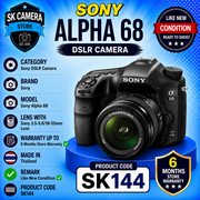 Sony Alpha 68 Digital SLR Camera Body + 18-55mm Lens (A Grade)