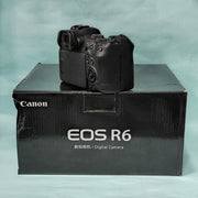 b) Canon EOS R6 Full-Frame Mirrorless Camera Body | 20MP | 4K Video | Dual Pixel AF | Pro Photography | SK1020
