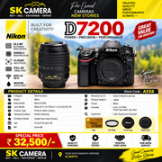 Pre-owned Nikon D7200 + AF-S 18-105mm G ED VR lens AS58