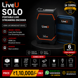 LiveU Solo Portable Live Streaming Encoder | HDMI Live Broadcast Device | SK328