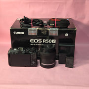 Pre-owned Canon EOS R50V + RF-S 14-30mm IS STM lens AS05