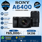 Sony alpha 6400 mirrorless camera with 3.5-5.6/18-135mm OSS lens SK296