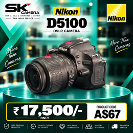 Pre-owned Nikon D5100 + AF-S 18-55mm lens AS67