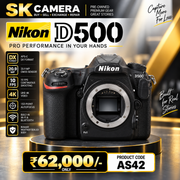Pre-owned Nikon D500 DSLR Body AS42