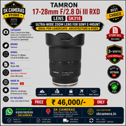Tamron 17-28mm f/2.8 Di III RXD Lens for Sony E-mount Ultra-Wide Zoom Lens | Constant f/2.8 Aperture | Fast RXD Autofocus | Compact & Lightweight | Ideal for Landscape, Architecture & Video SK318