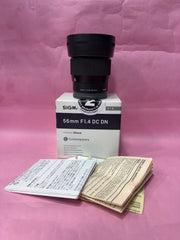 Sigma 56mm F1.4 DC DN Contemporary Lens | APS-C Portrait Prime Lens | Sony E / Fujifilm X / Canon RF / Nikon Z | SK438