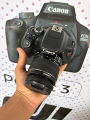 Canon EOS Rebel T3i (600D) DSLR Camera with Canon EF-S 18-55mm Lens | 18MP Full HD Flip Screen | SK392