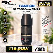 Pre-owned Tamron SP 70-300mm f/4-5.6 Di VC USD lens AS63