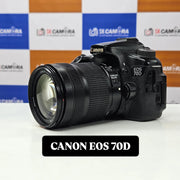 a) Canon EOS 70D DSLR Camera with 18-135mm IS Lens | 20.2MP APS-C Sensor | Dual Pixel Autofocus | Full HD Video | Versatile Zoom Kit | SK1053