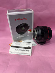 Samyang AF 85mm f/1.4 F Lens (Nikon F Mount) | Full-Frame Auto Focus Portrait Prime Lens SK359