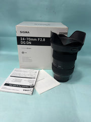 Sigma 24-70mm f/2.8 DG DN Art Lens | Professional Standard Zoom | Constant f/2.8 Aperture | Fast & Accurate Autofocus | Exceptional Sharpness | Perfect for Portraits, Weddings, Events & Videography | SK352