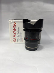 Samyang T3.1/14mm Ultra Wide Cinema Lens | Professional Cine Lens | SK405